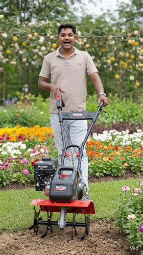 mini electric power tiller runs on electricity battery or direct power) instead of diesel/