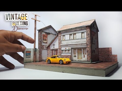 Making vintage building diorama