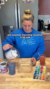 Nothing like a little paint water to start your day! #grwm #ashtonhall #parody | The Art of Education