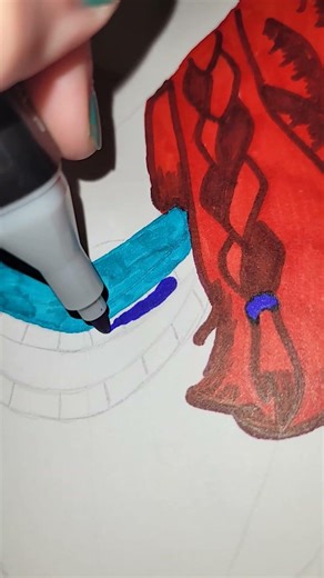 Drawing Aloy #art #drawing #horizonzerodawn #gaming #coloring #sketchingart #sharpies #shorts