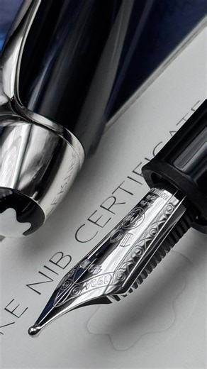 Montblanc Meisterstück Origin 149 One of the most beautiful pens othe latest times. We show off the beauty of the anniversary engraved nib with an extraordinary BESPOKE BALLPOINT/BB nib. It is included in the list of the bespoke nibs created by the Montblanc atelier in Hamburg on special bespoke request. It writes smooth like butter with its rounded, spherical shape that reminds of a ballpoint tip. A most forgiving nib, you can write on all the angles you can think of! As common knowledge among 