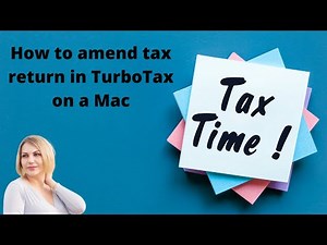 How to Amend 2019 return on a MAC using TurboTax .Step by step.
