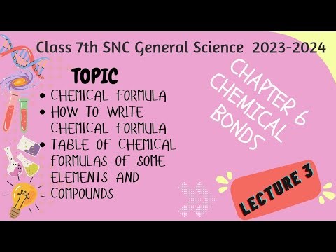 Chemical formula | how to write chemical formula | Explanation | Class 7 SNC science | Chapter 6