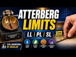 Atterberg Limits | Liquid Limit, Plastic Limit & Shrinkage Limit | Civil Engineering by Arsalan