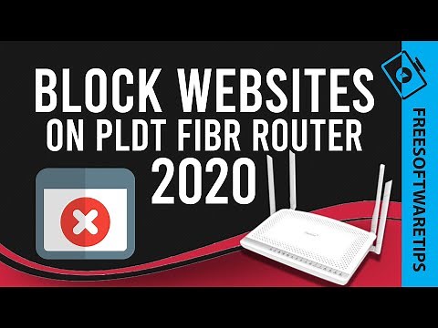 PLDT Home Fibr - Block websites on Router Tutorial (2020)