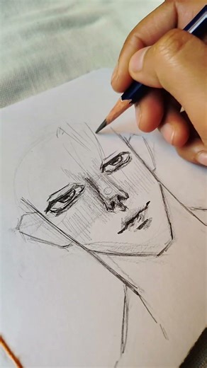 anime face tutorial#quicksketch #manhwaart #manhwaedit #manhwabl #sketch #artist