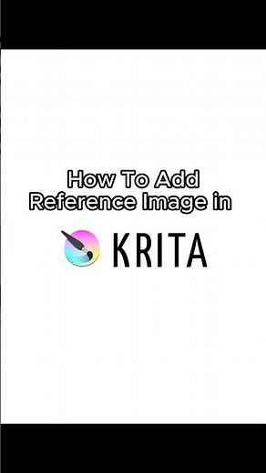 How to add reference image in krita #arttutorial #krita