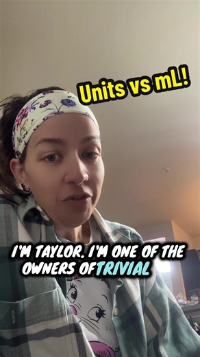 Units vs milliliters and why it matters