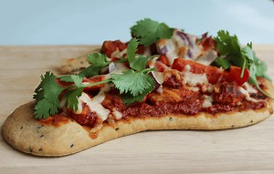 Chicken Tandoori Naan Bread Pizza