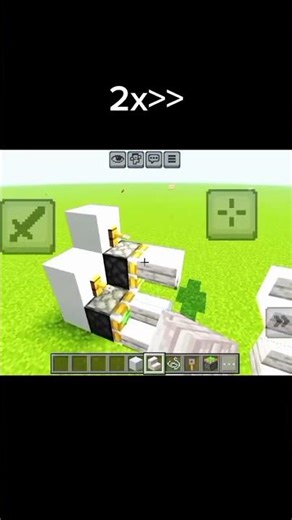 minecraft making auto matic stairs 👍✔️