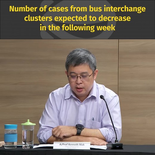 57K views · 368 reactions | At a MTF press conference on Sept. 3, Associate Professor Kenneth Mak said the government "remain[s] optimistic" that the number of cases from the bus interchange clusters will go down over the next week. Over 7000 staff at the the interchanges have been tested, with about 2% testing positive for Covid-19. | Mothership | Facebook
