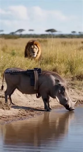 Funny Animals in Africa: A Lion's Day Out