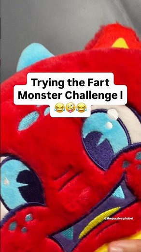 Fart Monster Challenge #sensoryplay #fartmonster #kidult