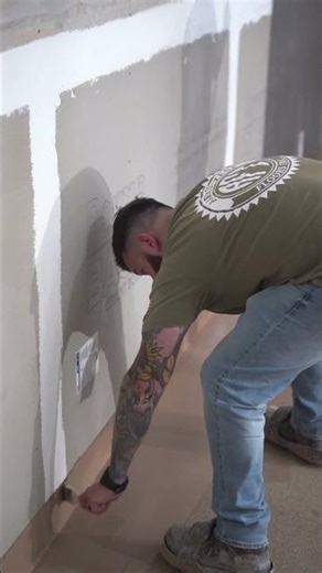 Applying a urethane cement system in this industrial kitchen.