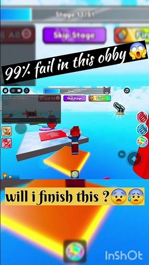 99% fail in this obby ?😰#obbyroblox #trending #viral #roblox