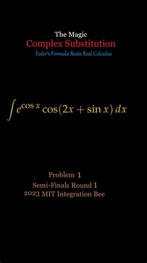 This MIT Integral Hides Euler’s Formula: The Complex Substitution