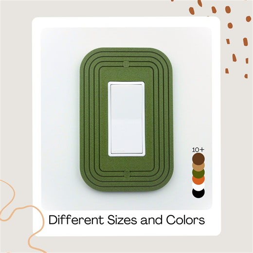 Rectangle Outlet Cover Mid Century Light Switch Plate Modern Design - Etsy