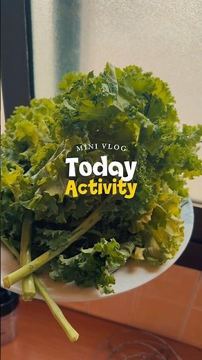 How to cook kale 🍲🥬 #kale #recipe #healthy #healthyfood #easyrecipe #minivlog #greenvegetable#food
