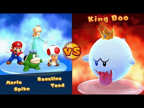 Mario Party 10 - Mario vs Spike vs Toad vs Rosalina - Haunted Trail