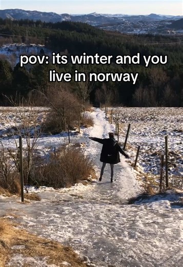 meanwhile schools in usa close down when 1 cm snow #norway #winter #ice #nonchalant #slide