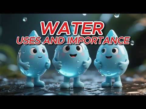 Water Uses and Importance for Young Kids, Kindergartens, and Preschoolers Learning Fun