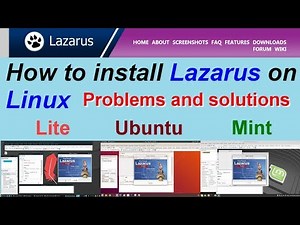 How to install Lazarus Free Pascal on Linux Ubuntu, Mint and Lite. Problems and Solutions.