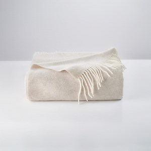 Cashmere and Merino Wool Blanket Oatmeal, Luxury Double Bed Pure Wool Throw Light Beige - Etsy