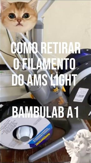 Como retirar o filamento do AMS da Bambulab A1