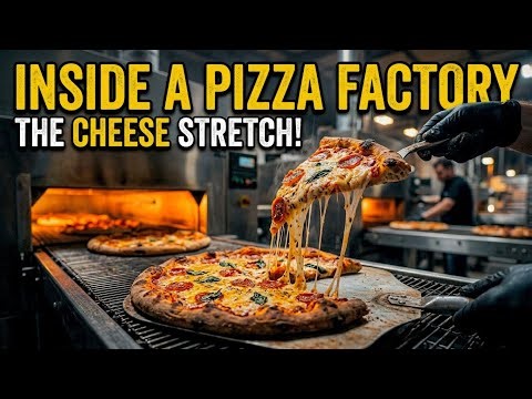 Inside a Modern Pizza Factory 🍕 | How Pizza Is Made Step by Step | From Dough to Box