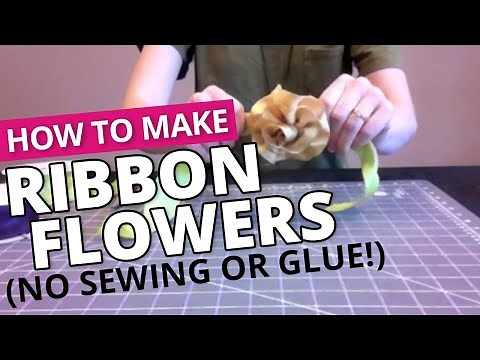 How to Make RIBBON FLOWERS Without Sewing or Hot Glue | Nashville Wraps
