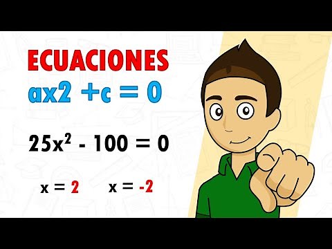 Incomplete quadratic equations of the type ax² + c = 0 by clearing. Super easy.