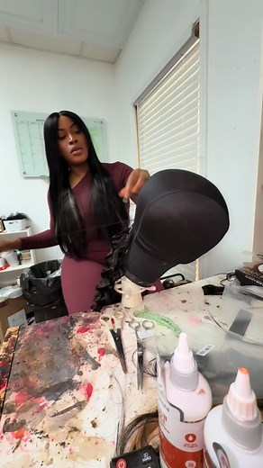 There’s so much more to hand stitching wigs than just drawing a line on a cap. I shake my head every time I see those videos. Every custom wig we create hundreds each month requires its own stitching technique and method. It’s a true skill that takes years to perfect, and we’re still learning and improving with every unit. Order your hand stitched wig today ➡️ we have over 1500 wigs to choose from ➡️ WWW.WIGGINIT.SHOP | Wigginit | Facebook