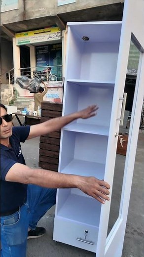 Single Door Cupboard with Mirror | Smart Storage #cupboard #wardrobe #homedecor