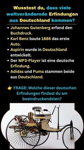 5 geniale deutsche Erfindungen, die die Welt verändert haben!
