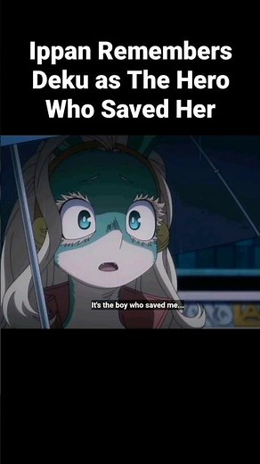 Ippan Josei (Ordinary Women) Remembers Deku as The Hero Who Saved Her - MHA #shorts