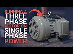 Can you run a 3 phase motor on single-phase power? (Yes! Learn How)