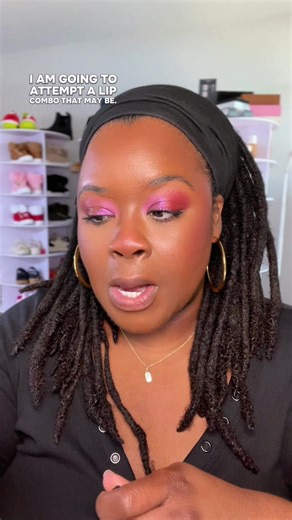 Replying to @emoji lover the @M·A·C Cosmetics liner in the shade grape expectations. @Adriana Nichole Cosmetics #lipcombo #glitterlipcombo