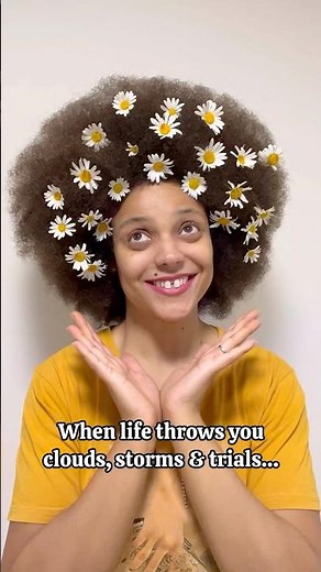 Beautiful Hairstyle With Real Flowers 💐 | The older I get, the more I bloom into myself 🌼 #flowers