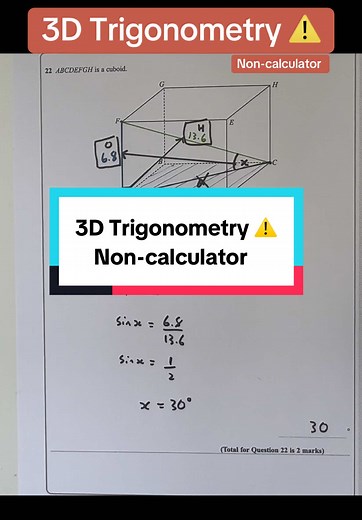 3D Trigonometry Techniques for GCSE Maths Revision