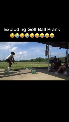 rest on youtube: Sean Odigie, Video called “Exploding Golf Ball Prank!”😭 #foryoupage #fypage #viral #fyp