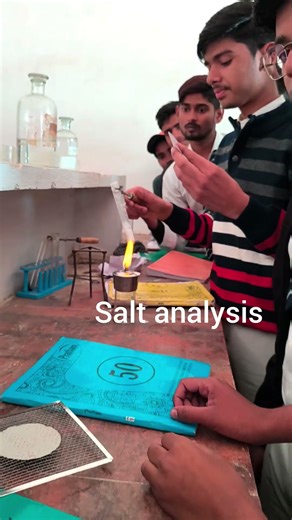 salt analysis Experiment #viral #trending #science #experimnent #explore #chemistryflag