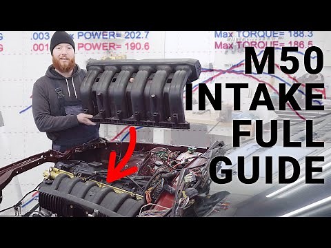 How To M50 Manifold Swap an M52 Engine | M50B25 Intake Conversion Guide for M52B28 Swapped E30 | 053