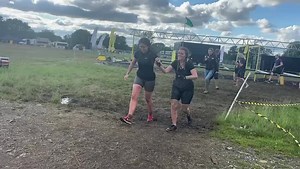 Evie & Ellie are our last 12k July 2021 racers to cross the finish line. It doesn’t matter how long it takes, you did it. | Nuclear Races