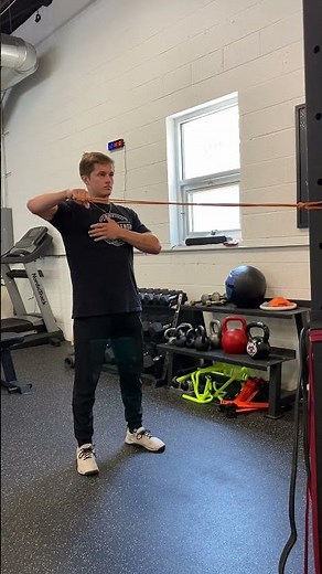 Banded shoulder external rotation (90 deg)