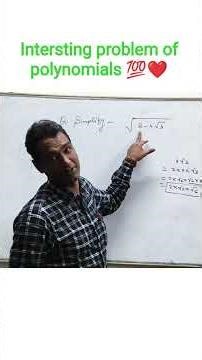 Interesting problem of polynomials.... #boardexam #cbse #viralvideo