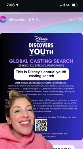 DISNEY CHANNEL OPEN CALL✨ If acting on Disney Channel is your literal dream… this is your sign! Want the deets?! This is your time to shine!🎬 #CastingCall #Audition #OpenCall #AspiringActress #DisneyChannel | Young Entertainment