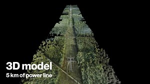 5 km of power line mapped in 3D. 5,400 photos in 48MP taken by 2 ANAFI Ai in 10 hours. Point cloud generated with PIX4Dmapper. GSD of 1.08 cm/px. To learn more about photogrammetry with ANAFI Ai: https://lnkd.in/dTy2W449 @pix4D_official #ANAFIAi #ADroneYouCanTrust #RoboticDrone #Photogrammetry #3Dmodeling | Parrot