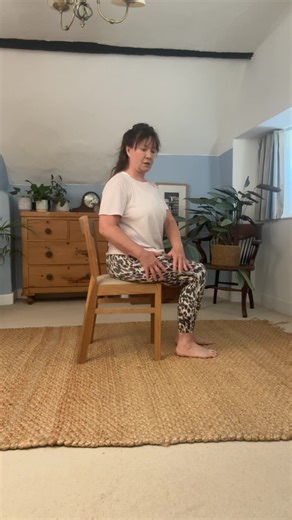 1.2K views | Chair Stretching Together #pilates #pilatesgirl #mobility | Belle Pilates | Facebook