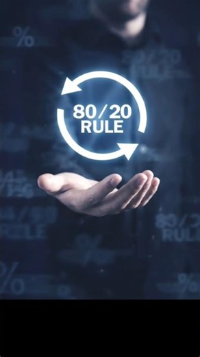 80/20 Rule Explained 🔥 Change Your Life in 60 Seconds |#motivation #shortsfeed #viral #short#shorts