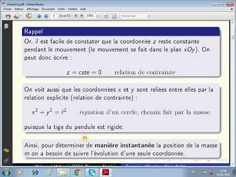 501. Vibrations (Série 01- Exercice 01-Part 1: Nombre de degrés de liberté d'un système mécanique)